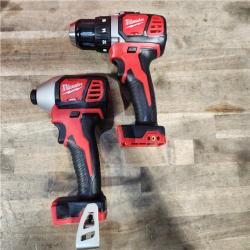 HOUSTON LOCATION - AS-IS Milwaukee 18V Cordless Brushed 2-Tool Drill/Driver and Impact Driver Kit