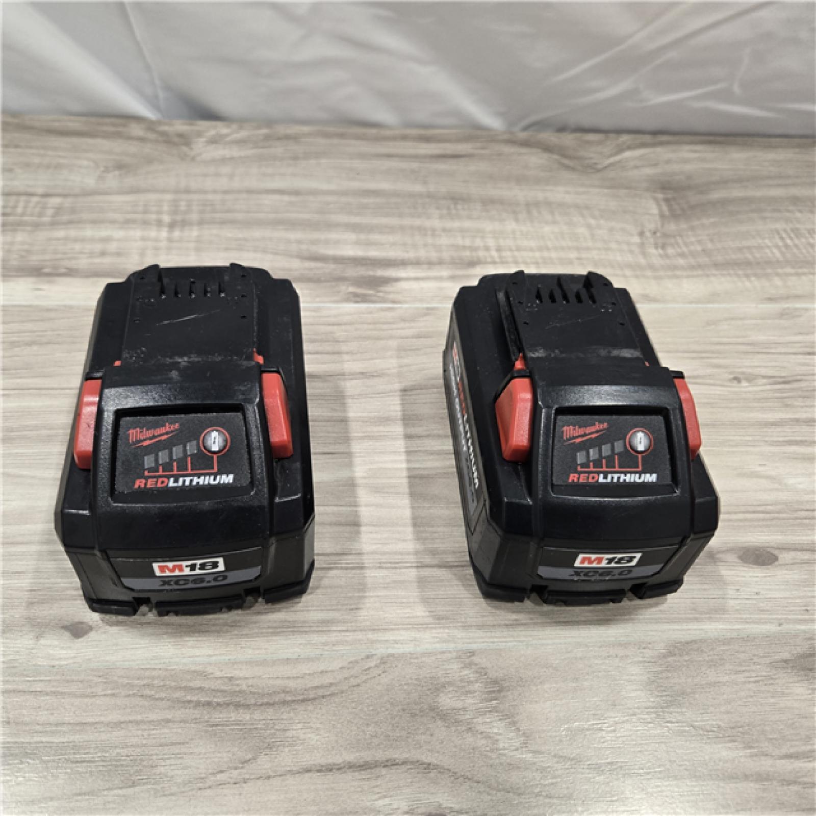 AS-IS Milwaukee 18-Volt Lithium-Ion High Output Starter Kit with Two 6.0 Ah Battery and Charger