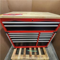 Phoenix LIKE NEW Milwaukee High Capacity 52 in. W x 22.1 in. D 12-Drawer Mobile Workbench Cabinet with Solid Wood Top