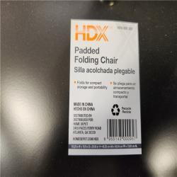 Phoenix Location HDX Black Vinyl Padded Steel Frame Folding Chair Pallet (25-Chairs)