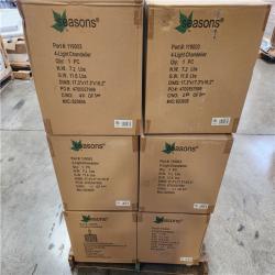 Phoenix Location NEW Seasons 4-Light Chandelier Part#: 1190003 Pallet (18 Total) (Sealed)