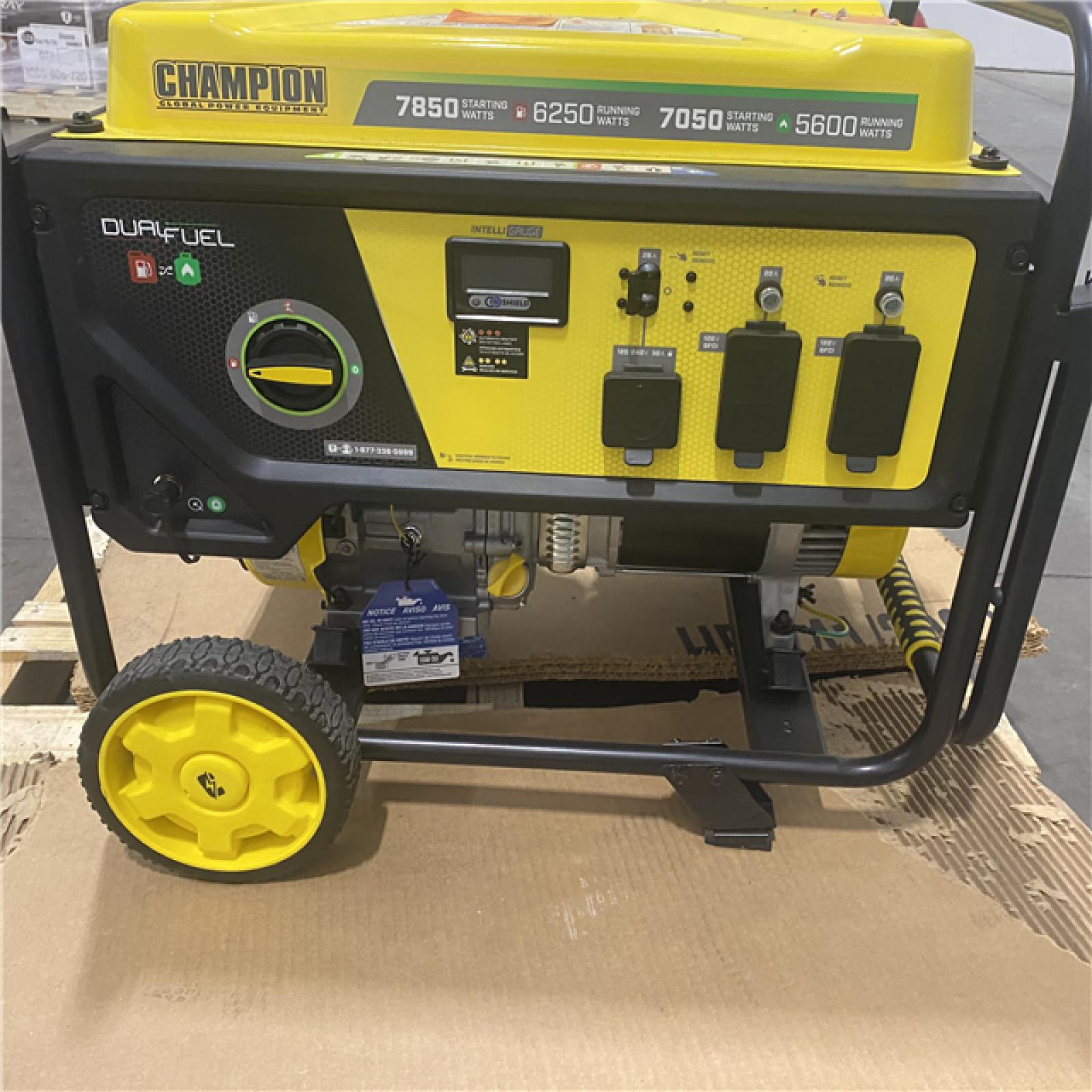 Dallas Location - As-Is Champion 201463 7850W Dual Fuel Generator