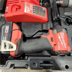 AS-IS MILWAUKEE M18 FUEL 18V Lithium-Ion Brushless Cordless Hammer Drill and Impact Driver Combo Kit (2-Tool) with 2 Batteries
