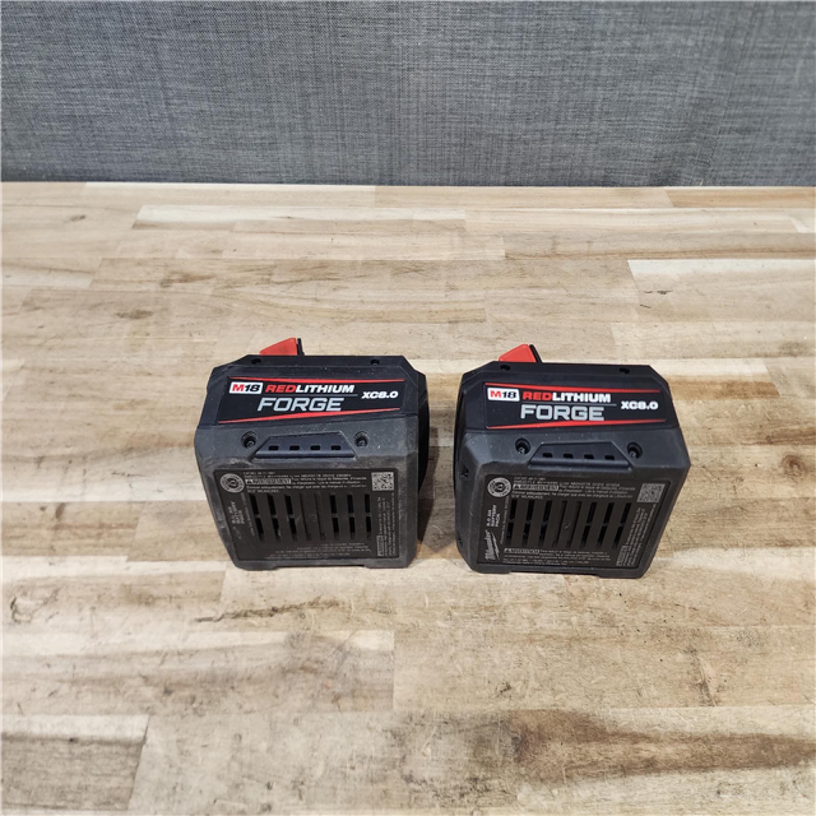 HOUSTON LOCATION - AS-IS MILWAUKEE FORGE BATTERY PACK QTY - 2
