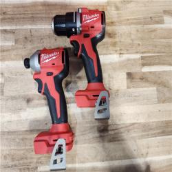HOUSTON LOCATION - AS-IS Milwaukee M18 18V Lithium-Ion Brushless Cordless Compact Drill/Impact Combo Kit