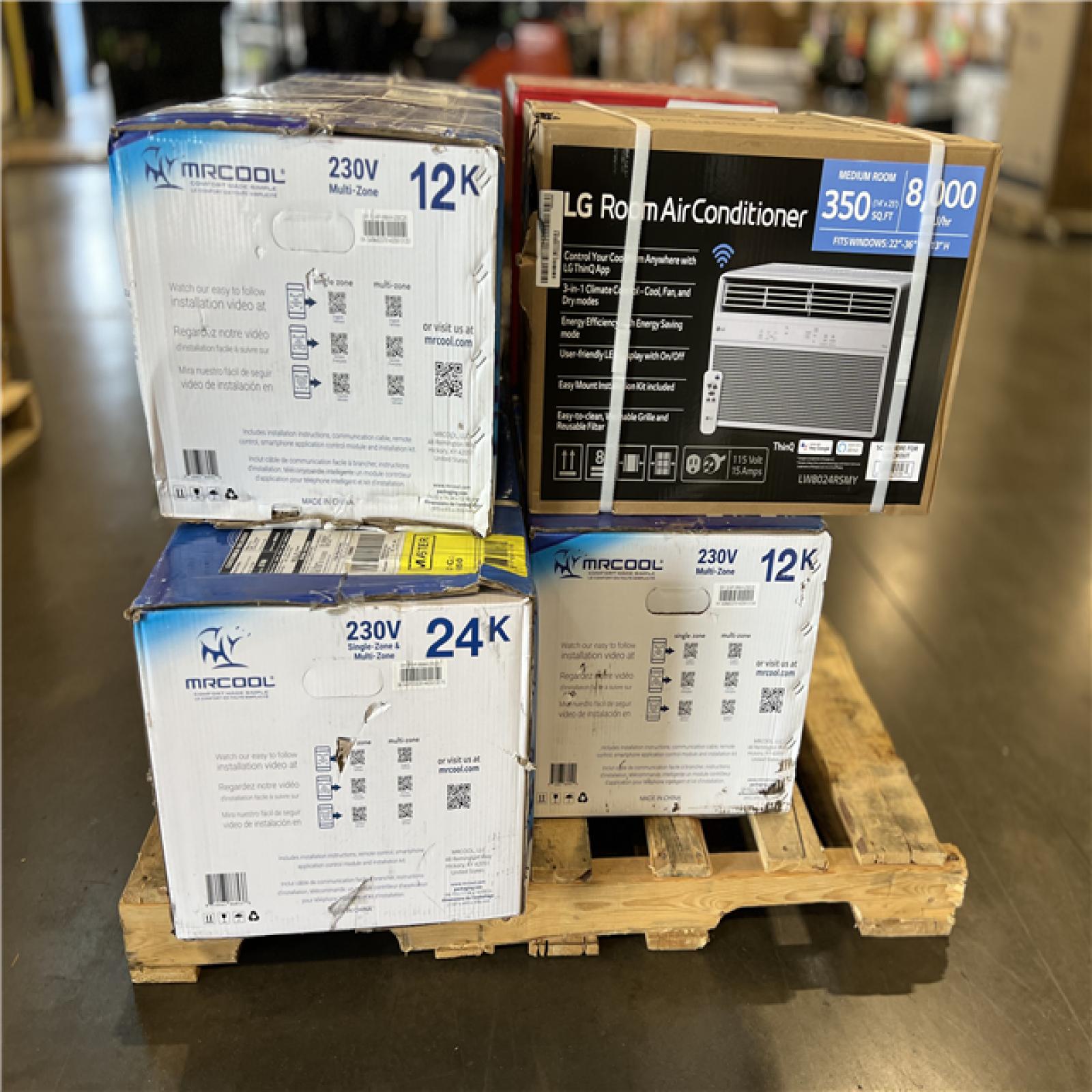 DALLAS LOCATION - MIXED AC UNIT PALLET - (5 UNITS)
