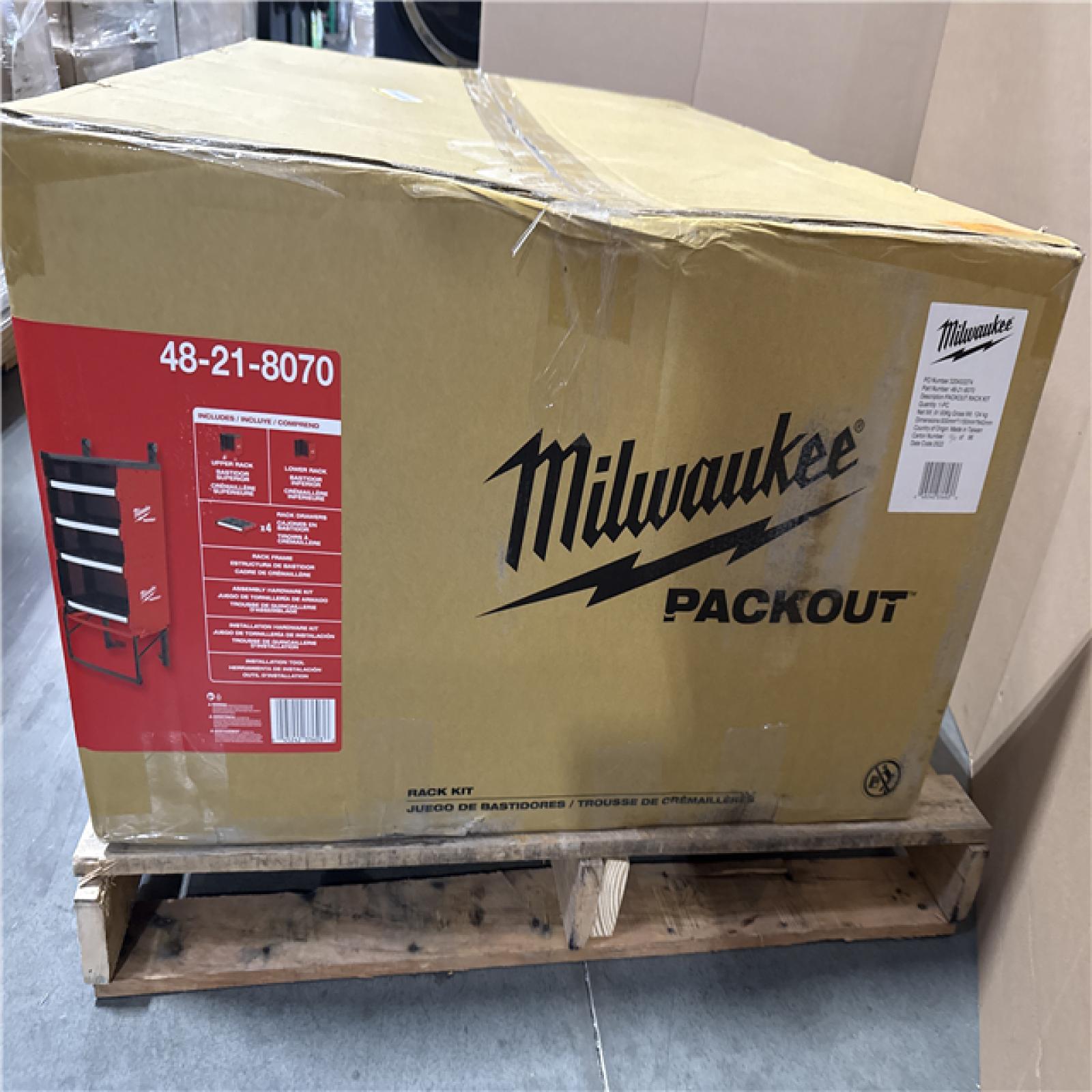 CALIFORNIA LIKE NEW MILWAUKEE PACKOUT 48-21-8070 HOME IMPROVEMENT PALLET