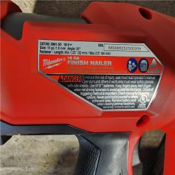 HOUSTON LOCATION - AS-IS (APPEARS LIKE NEW) Milwaukee 2841-20 18V Cordless Gen II 16 Gauge Angled Finish Nailer (Tool Only)