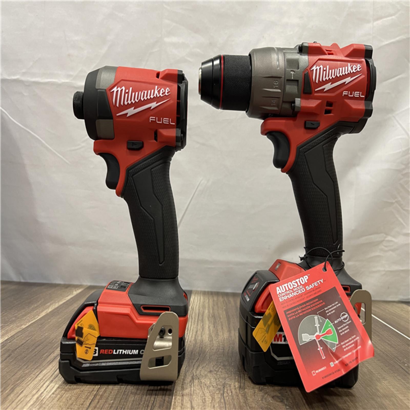 AS-IS Milwaukee M18 FUEL 18V Lithium-Ion Brushless Cordless Hammer Drill and Impact Driver Combo Kit