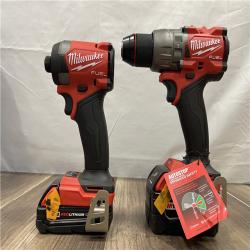 AS-IS Milwaukee M18 FUEL 18V Lithium-Ion Brushless Cordless Hammer Drill and Impact Driver Combo Kit