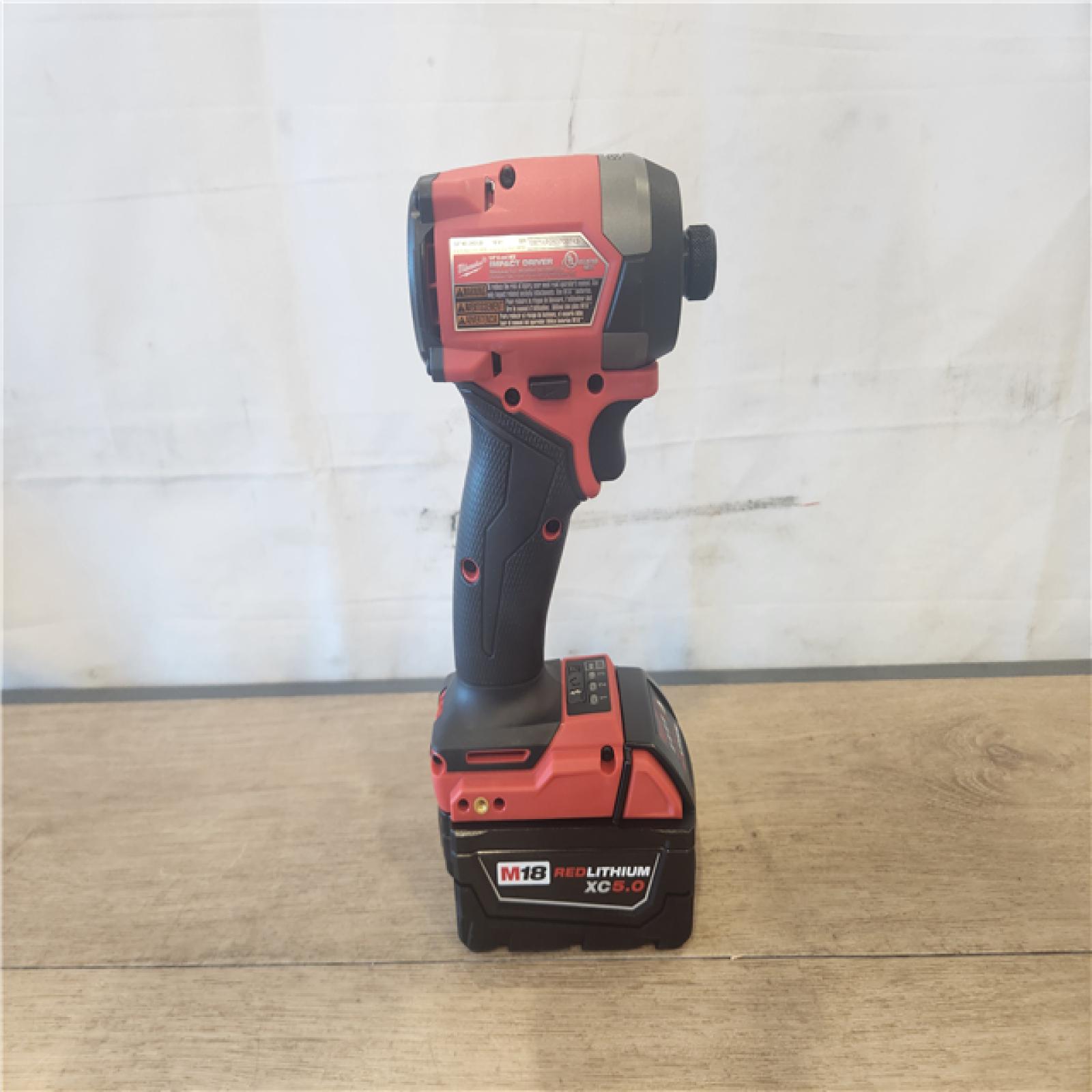 AS-IS- Milwaukee FUEL 18V Lithium-Ion Brushless Cordless 1/4 in. Hex Impact Driver Kit