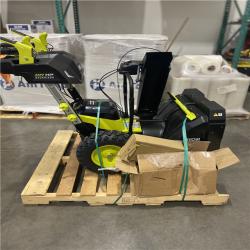 Dallas Location - As-Is RYOBI 40V 24 Snow Blower - (4) 6 Ah Batteries & Charger
