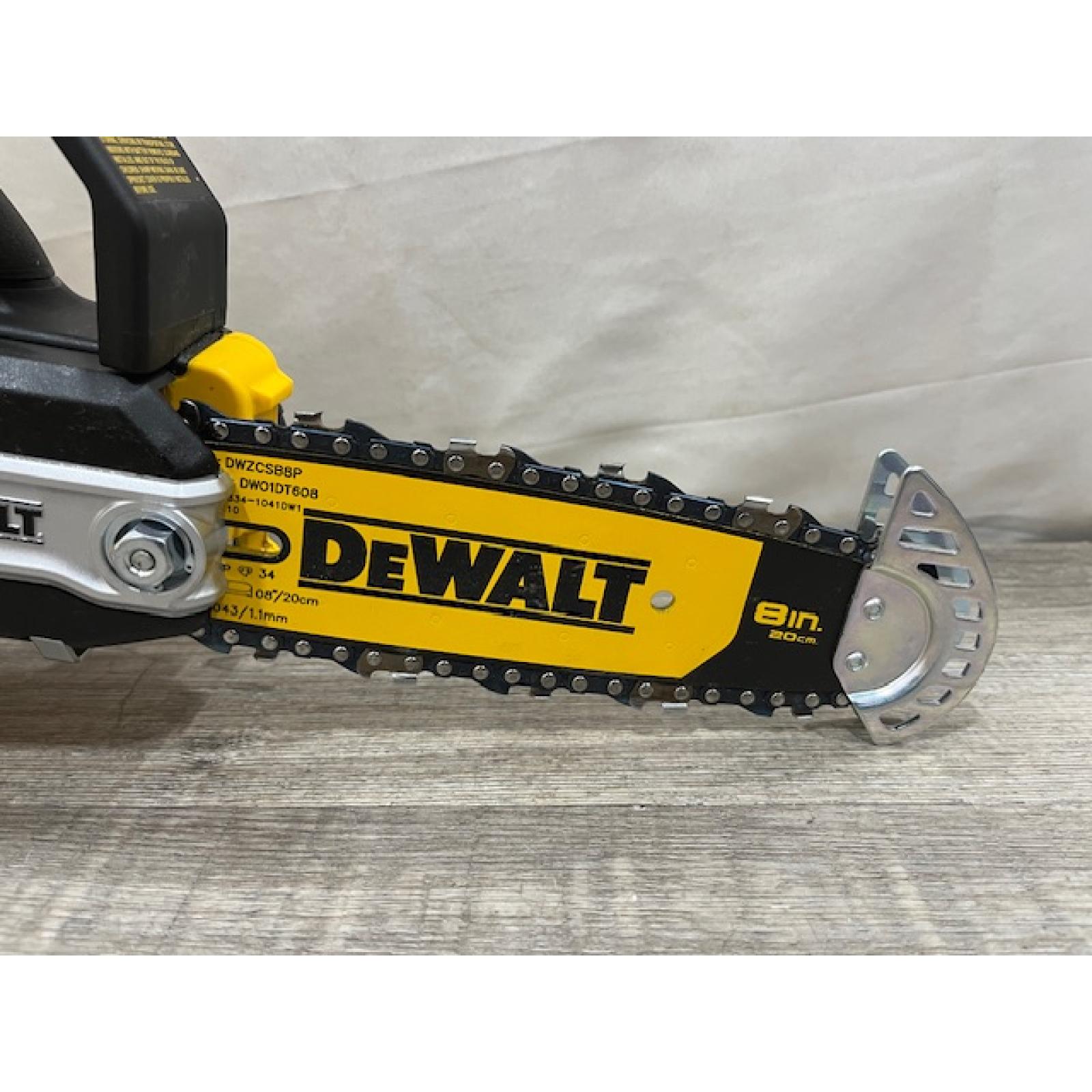 AS-IS DEWALT 20V MAX 8 in. Brushless Cordless Battery Powered Pruning Chainsaw (Tool Only)