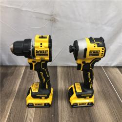 AS-IS DEWALT ATOMIC 20-Volt MAX Lithium-Ion Cordless Combo Kit
