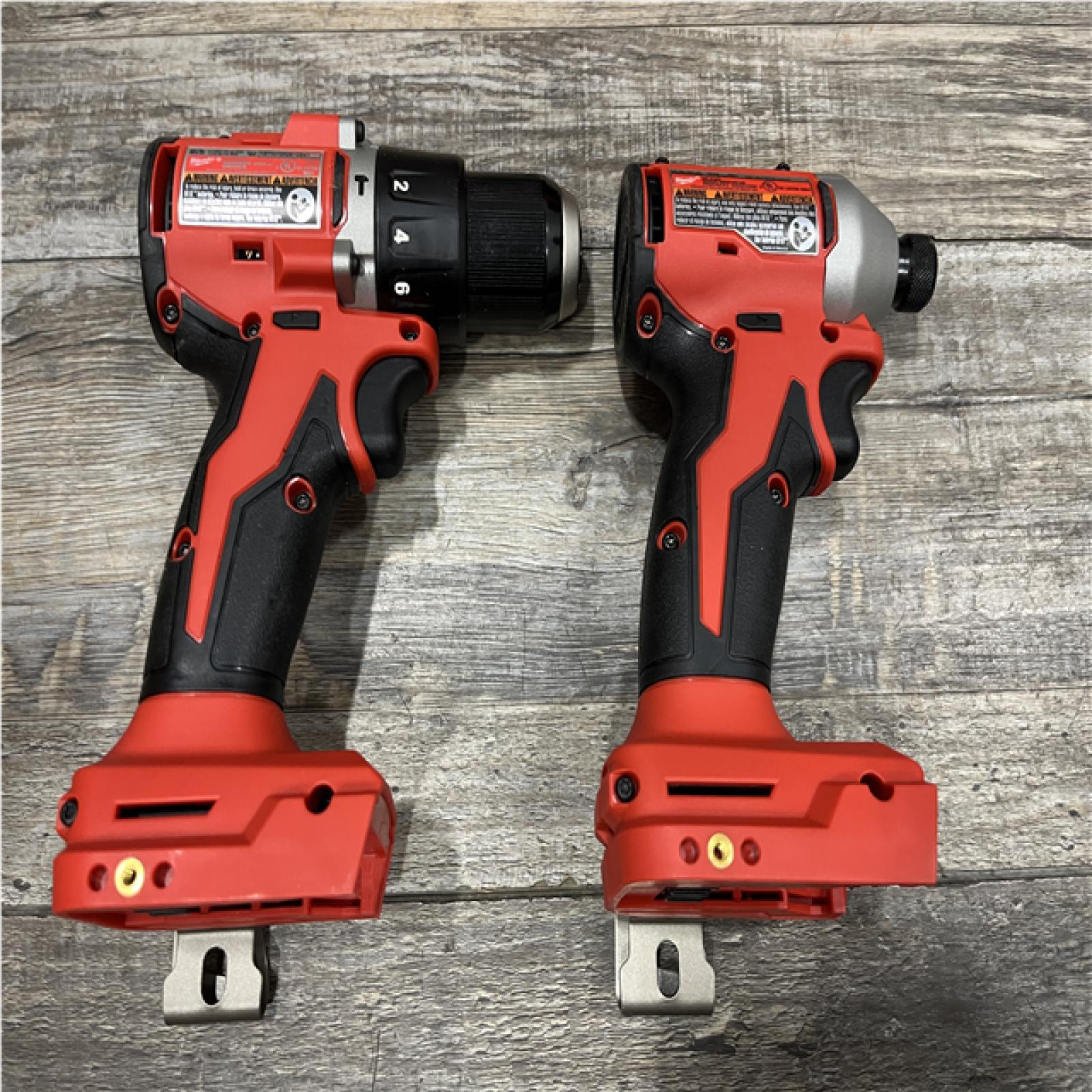 AS-IS Milwaukee 18-Volt Lithium-Ion Brushless Cordless Compact Hammer Drill/Impact Combo Kit
