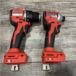 AS-IS Milwaukee 18-Volt Lithium-Ion Brushless Cordless Compact Hammer Drill/Impact Combo Kit