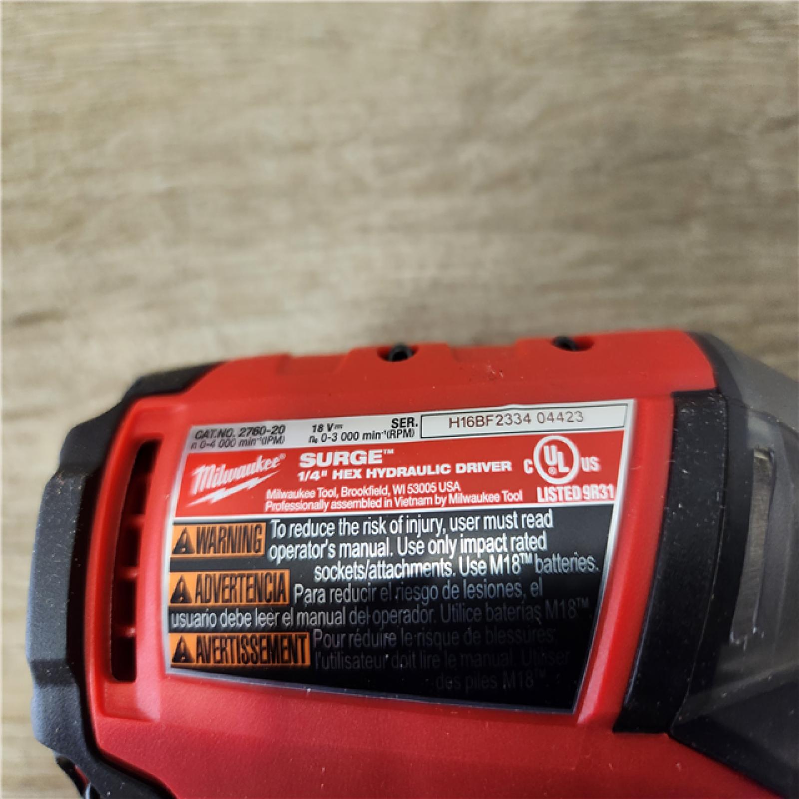 Phoenix Location NEW Milwaukee M18 FUEL SURGE 18V Lithium-Ion Brushless Cordless 1/4 in. Hex Impact Driver (Tool-Only)