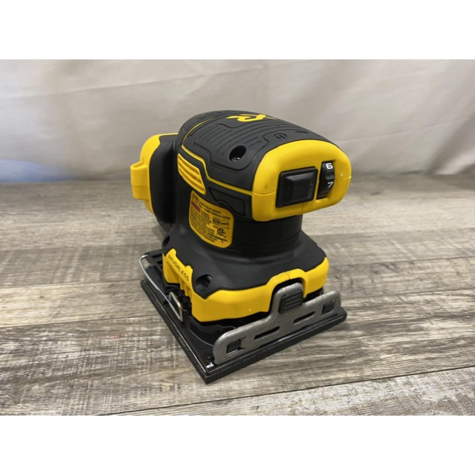 AS-IS DEWALT 20V MAX XR Cordless Brushless 1/4 Sheet Variable Speed Sander (Tool Only)