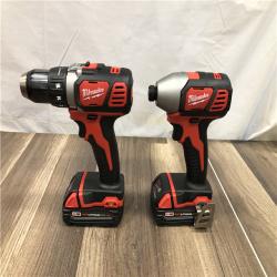 AS-IS Milwaukee 18V Lithium-Ion Cordless Drill Driver/Impact Driver Combo Kit