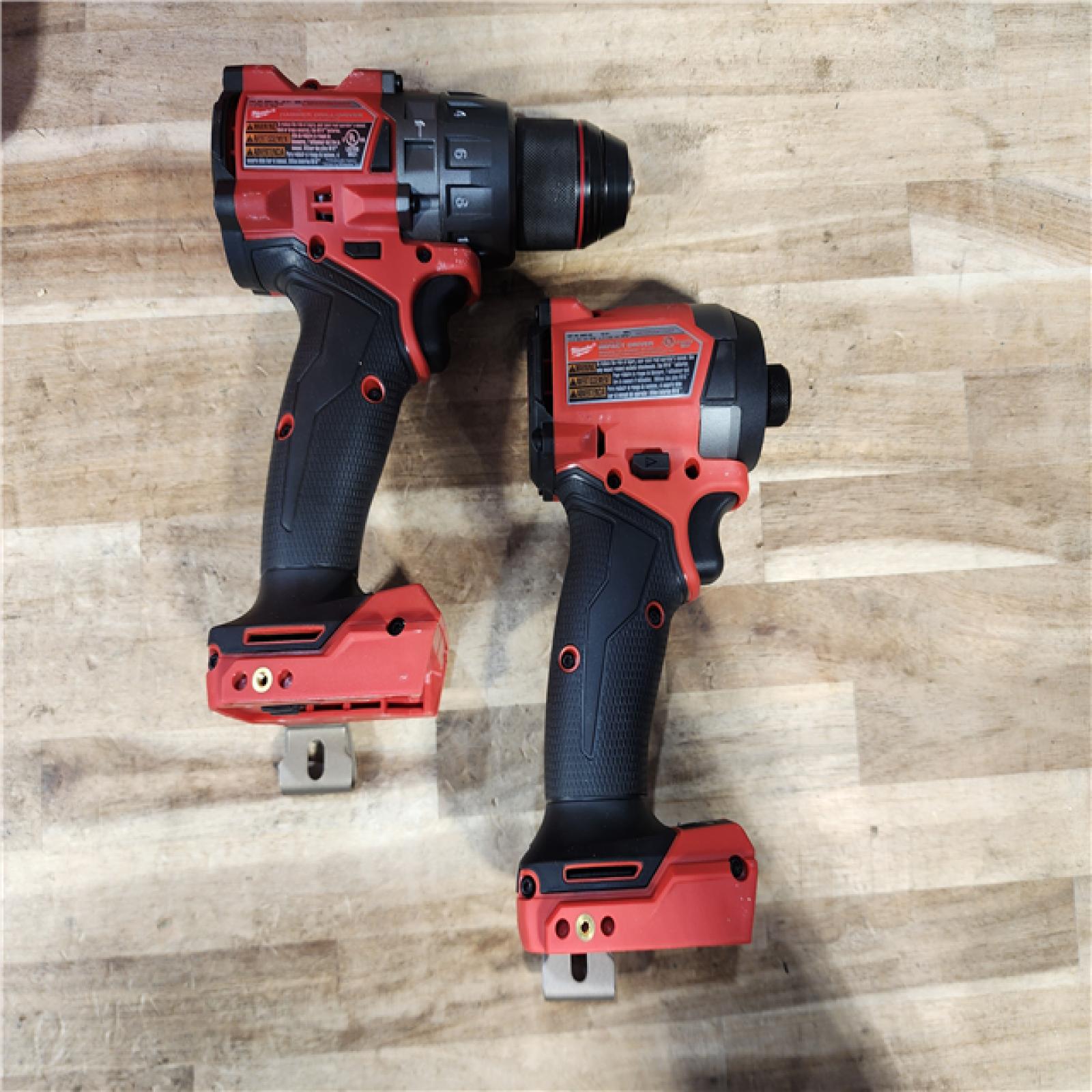 HOUSTON LOCATION - AS-IS Milwaukee FUEL 18V Lithium-Ion Brushless Cordless Hammer Drill and Impact Driver Combo Kit