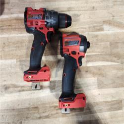 HOUSTON LOCATION - AS-IS Milwaukee FUEL 18V Lithium-Ion Brushless Cordless Hammer Drill and Impact Driver Combo Kit