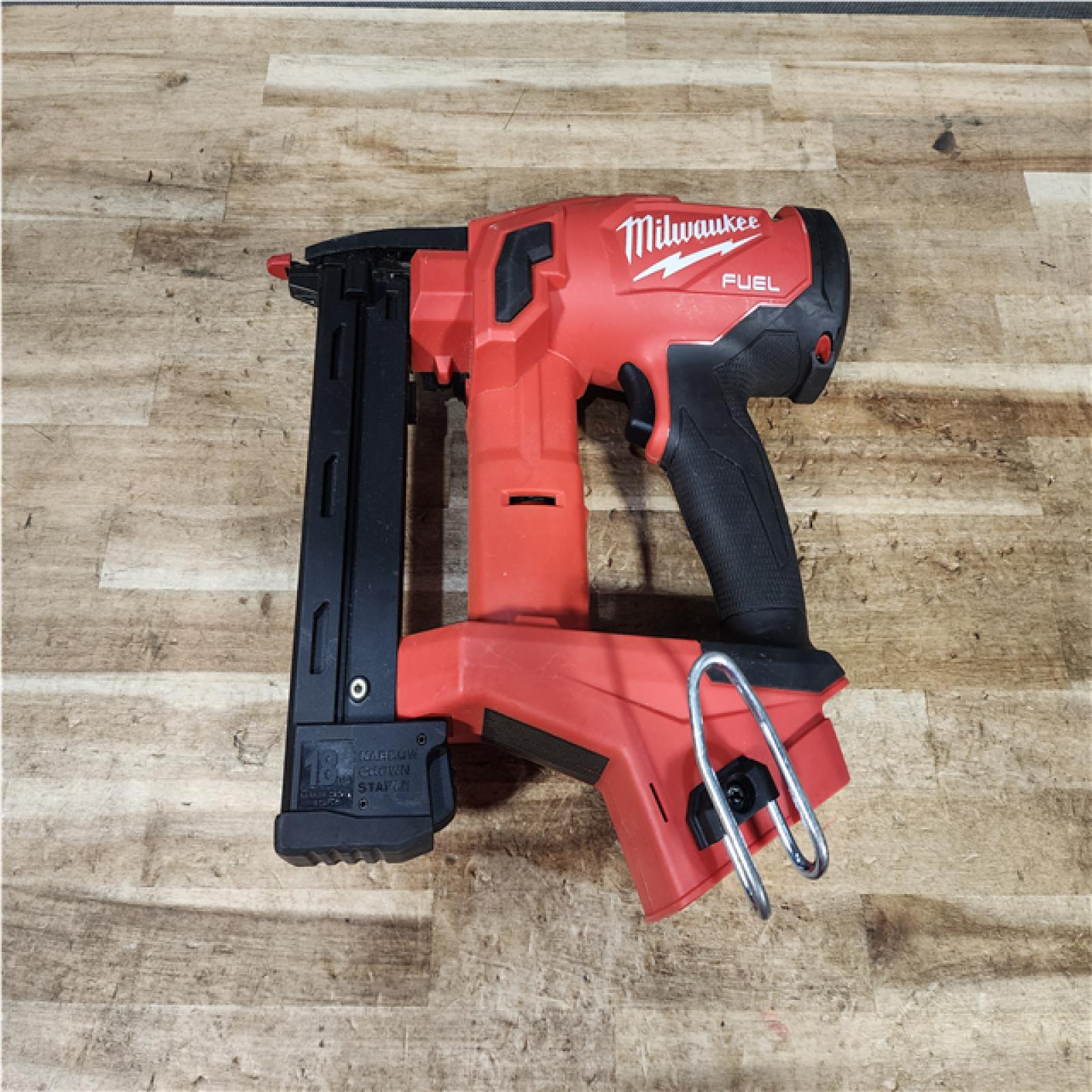 HOUSTON LOCATION - AS - IS Milwaukee FUEL 18-Volt Lithium-Ion Brushless Cordless 18-Gauge 1/4 in. Narrow Crown Stapler (Tool-Only)
