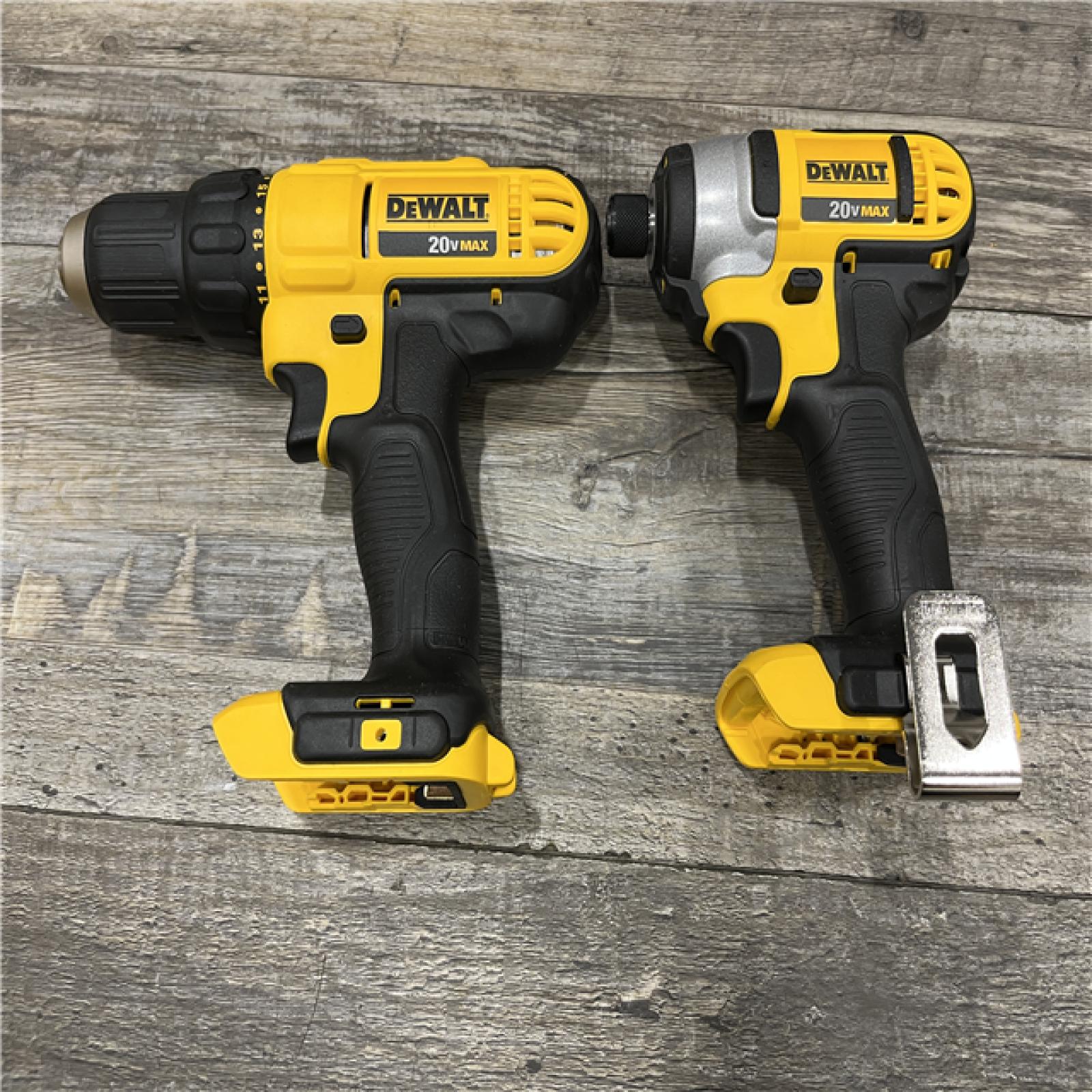 AS-IS DEWALT 20V MAX Cordless Drill/Impact 2 Tool Combo Kit