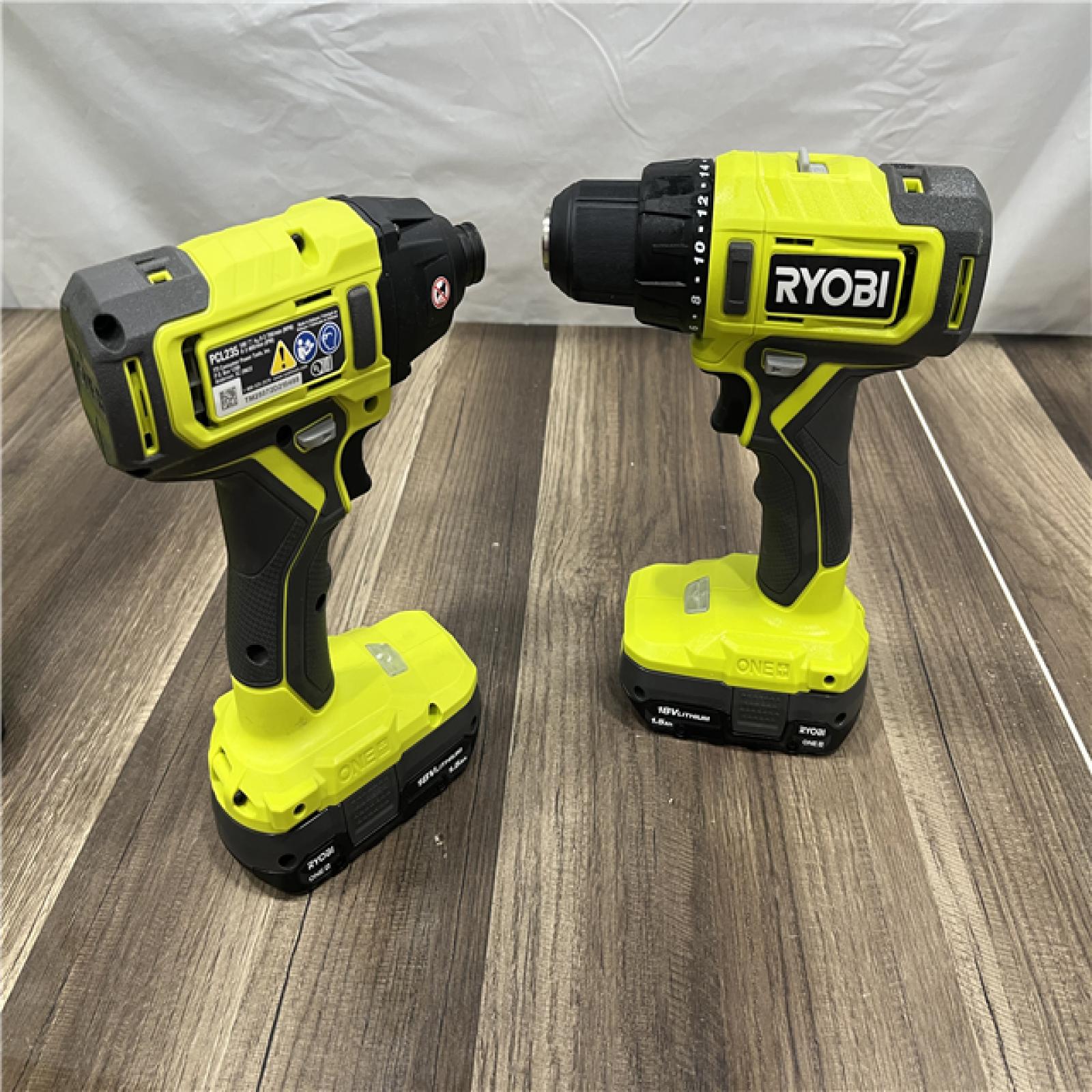 GOOD RYOBI ONE+ 18V Cordless 2-Tool Combo Kit with Drill/Driver, Impact Driver, (2) 1.5 Ah Batteries, and Charger