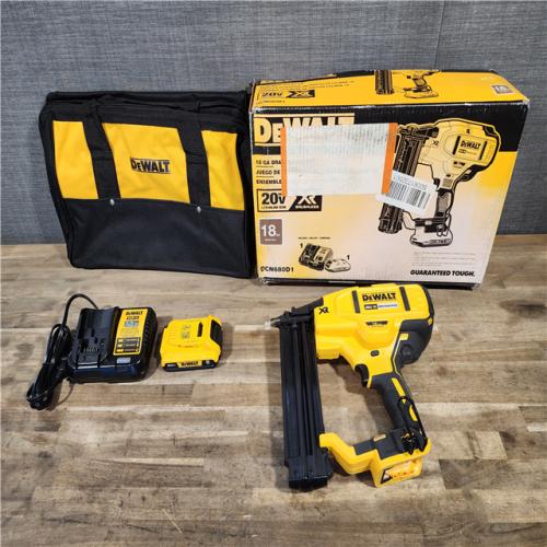 HOUSTON LOCATION - AS-IS (APPEARS LIKE NEW) DEWALT 20V MAX XR 18 Gauge Brad Nailer Kit