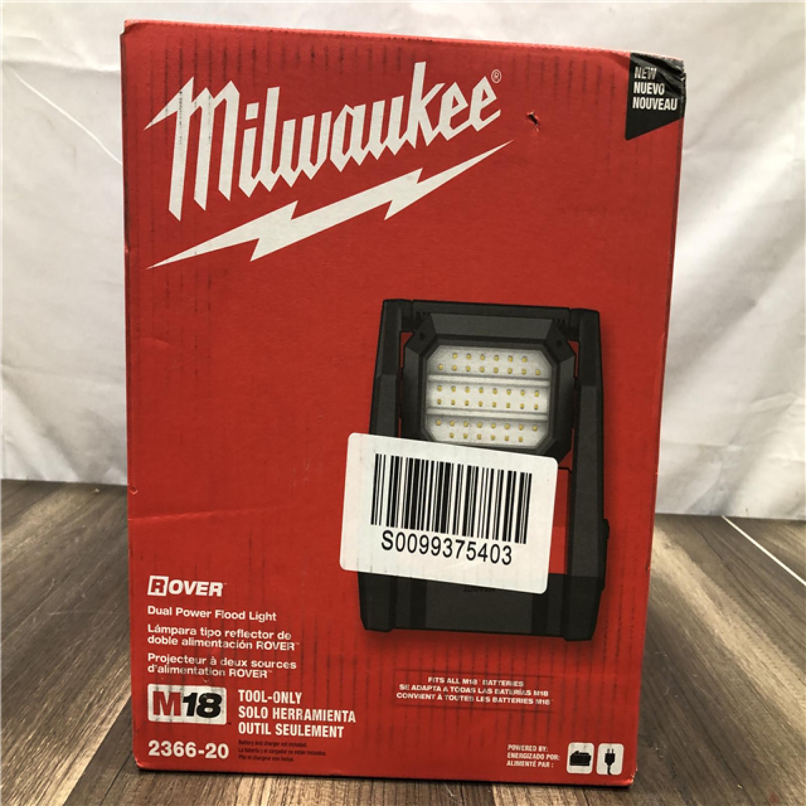 NEW- Milwaukee GEN-2 18-Volt Lithium-Ion Cordless 4000 Lumens ROVER LED AC/DC Flood Light (Tool-Only)