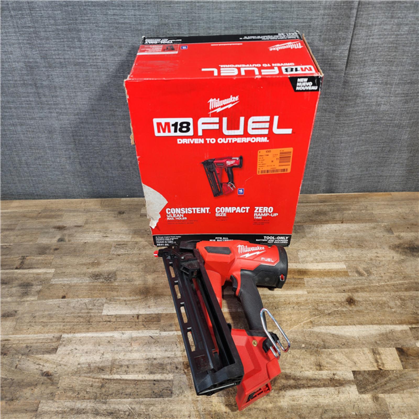 HOUSTON LOCATION - AS-IS Milwaukee FUEL 18-Volt Lithium-Ion Brushless Cordless Gen II 16-Gauge Angled Finish Nailer (Tool-Only)
