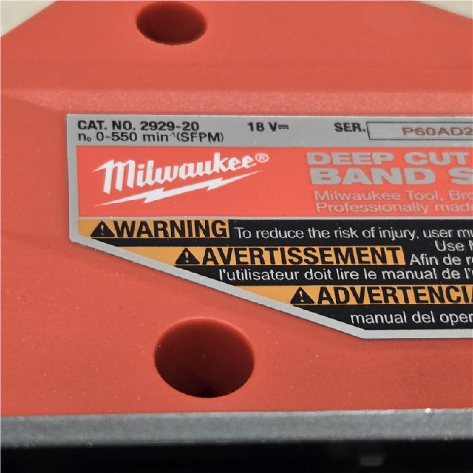 AS-IS Milwaukee M18 FUEL Cordless Deep Cut Band Saw (Tool-Only)