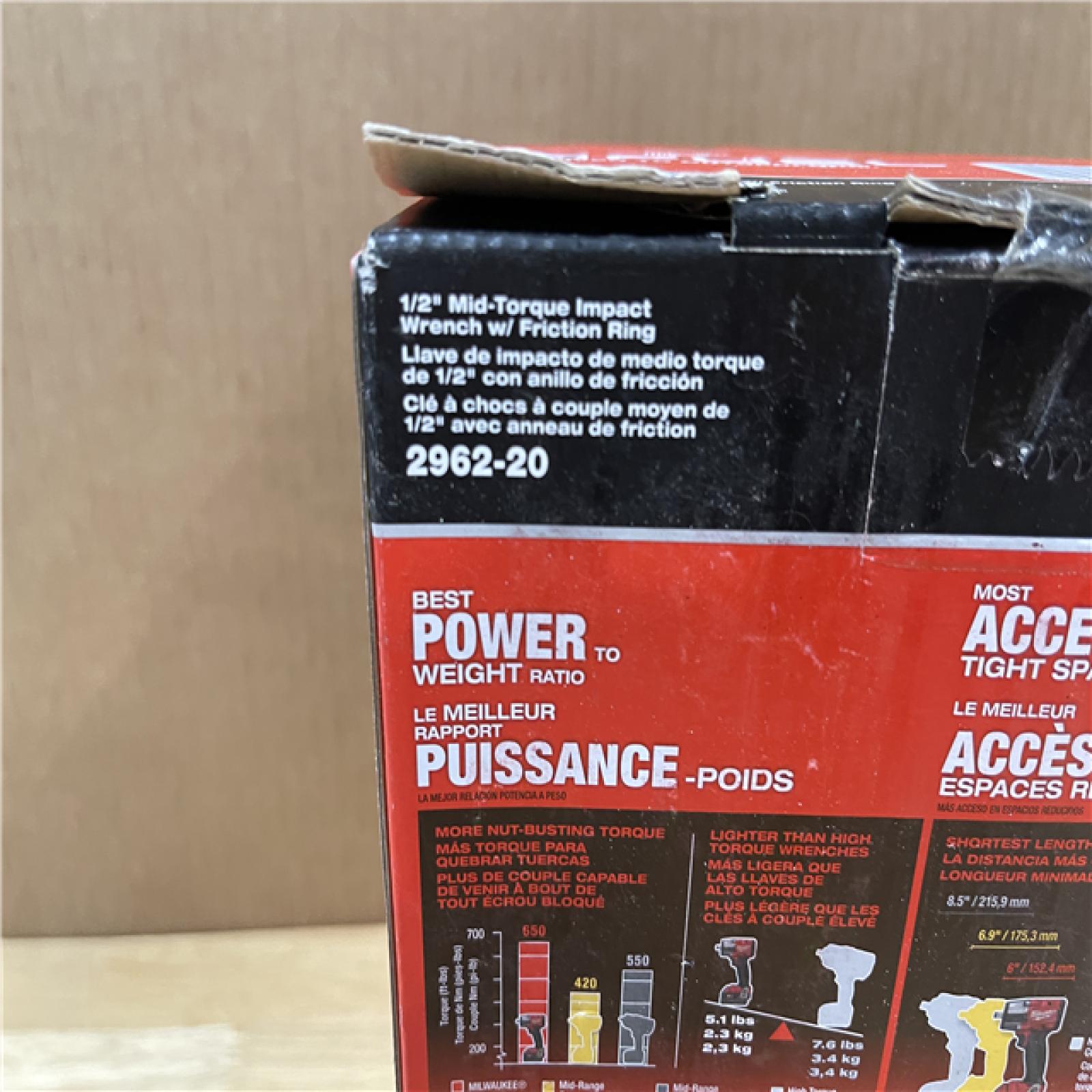 NEW!- Milwaukee FUEL Gen-2 18V Cordless Mid Torque 1/2 in. Impact Wrench  (Tool-Only)