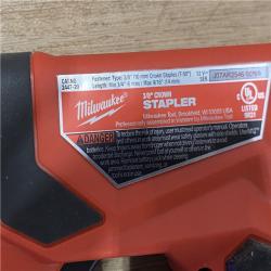 AS-IS Milwaukee 12-Volt Lithium-Ion Cordless 3/8 in. Crown Stapler (Tool-Only)