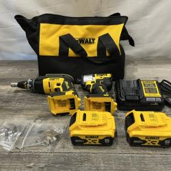 AS-IS DEWALT 20V MAX Lithium-Ion Cordless Brushless Screwgun and Impact Combo Kit