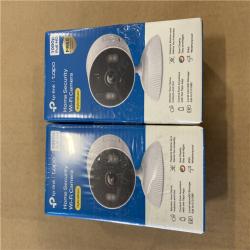 NEW! - TP-LINK Tapo TCW61 Indoor/Outdoor Plug-in Security Camera w/ Color Night Vision, Free AI Detection, 2-Way Audio, Local Storage (2 UNITS)