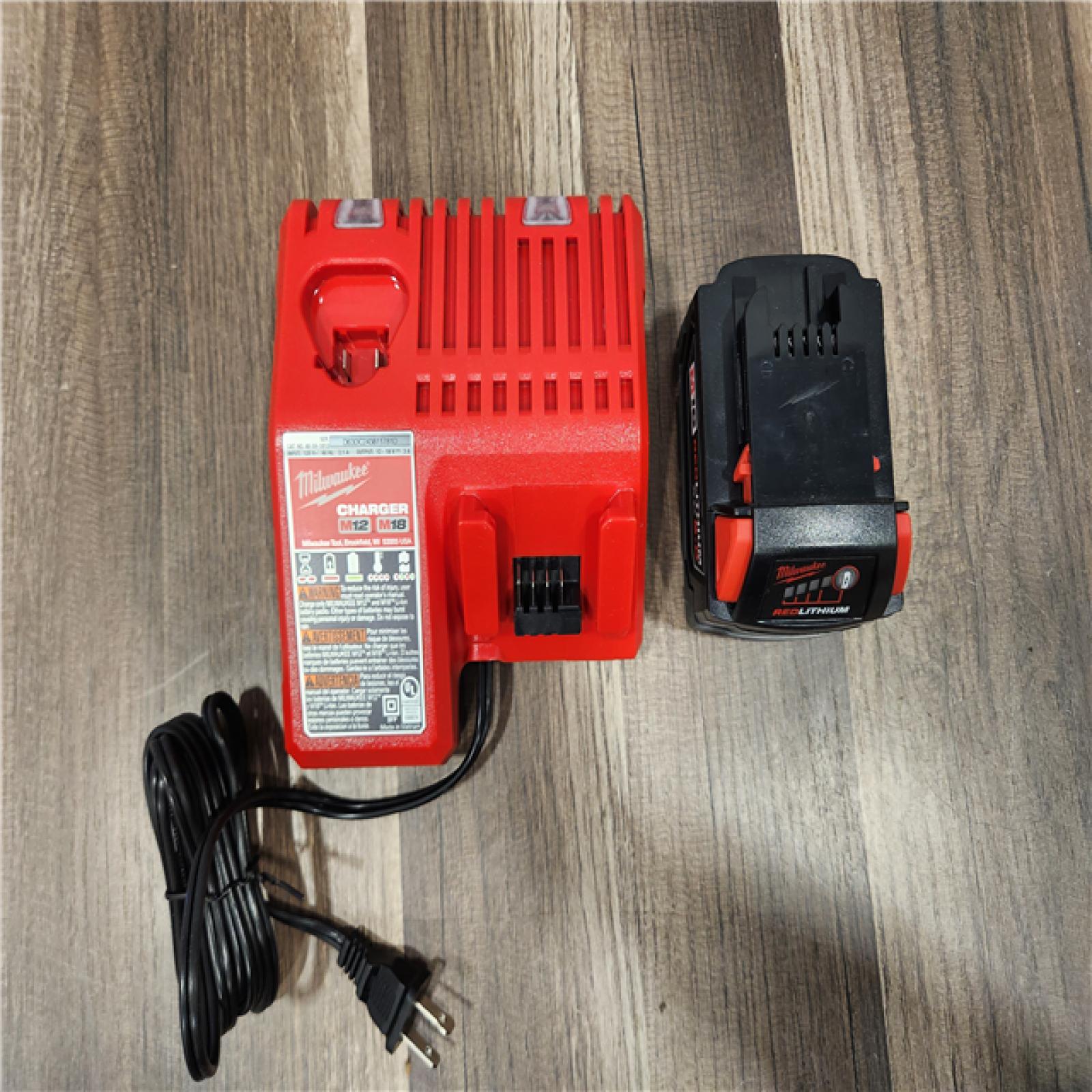 AS-IS - Milwaukee M18 18-Volt Lithium-Ion XC Starter Kit with One 5.0Ah Battery and Charger