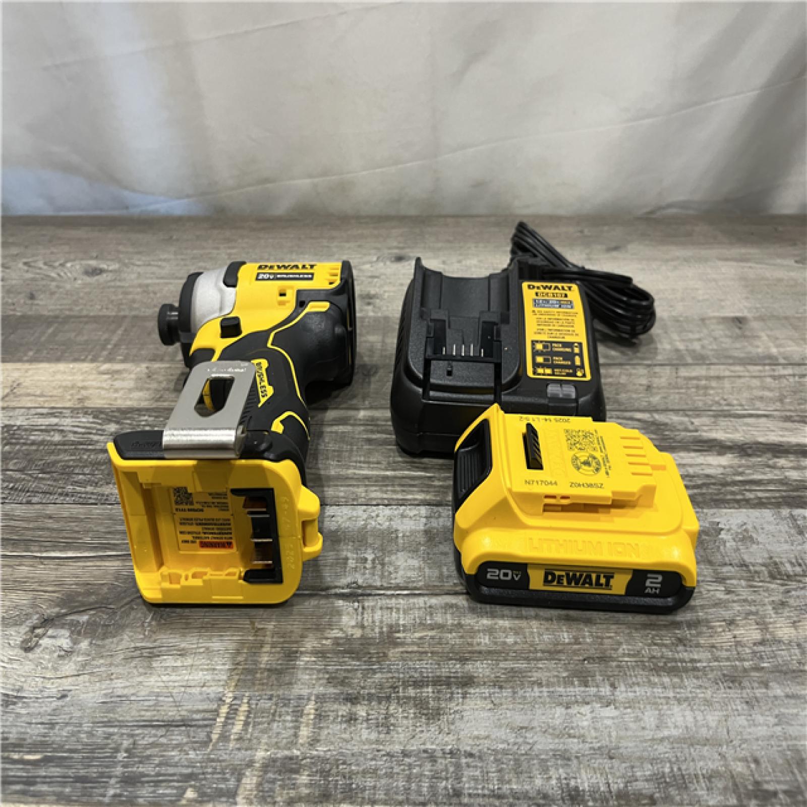 AS-IS DEWALT Atomic 20V Max Lithium-Ion Brushless Cordless Compact 1/4 in. Impact Driver Kit