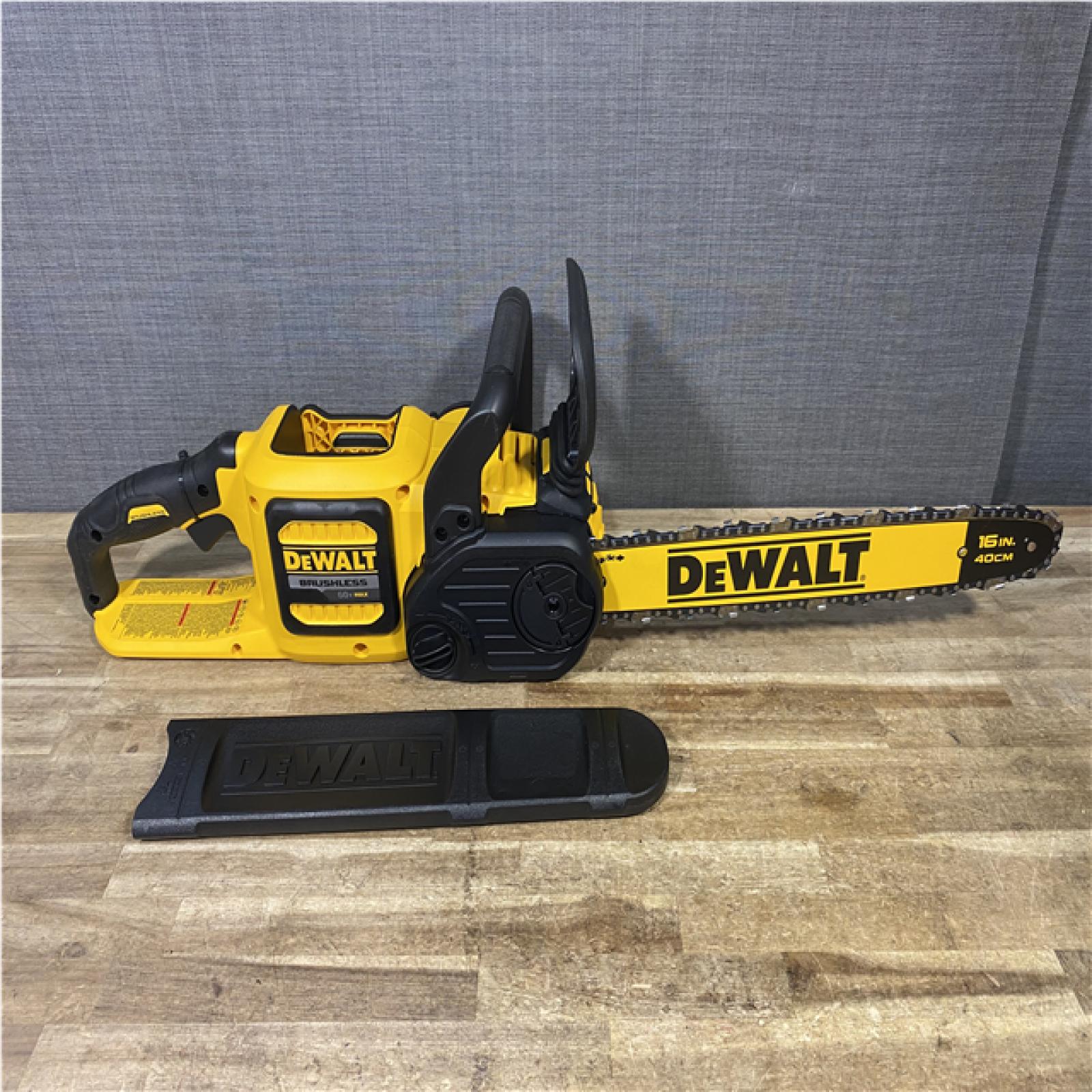 Houston Location AS-IS DEWALT FLEXVOLT 60V MAX 16in. Brushless Cordless Chainsaw (Tool Only)
