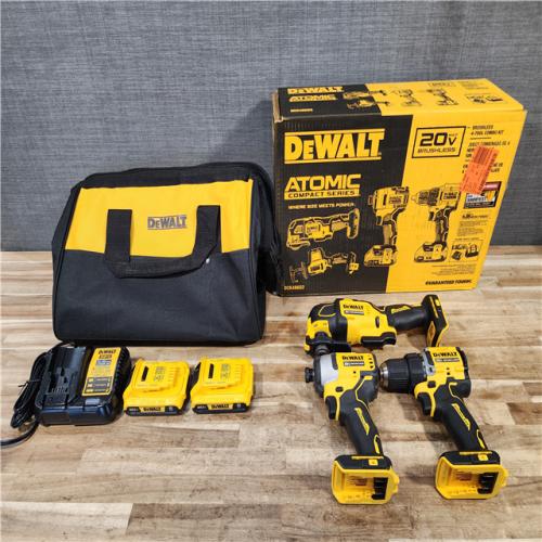 HOUSTON LOCATION - AS-IS DEWALT ATOMIC 20-Volt Lithium-Ion Cordless Brushless (3-Tool) Combo Kit