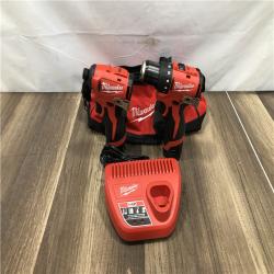 AS-IS Milwaukee 12-Volt Lithium-Ion Brushless Cordless Subcompact Drill and Impact Driver Combo Kit