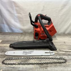 AS-IS Milwaukee FUEL 14 in. 18V Lithium-Ion Brushless Cordless Battery Top Handle Chainsaw (Tool Only)
