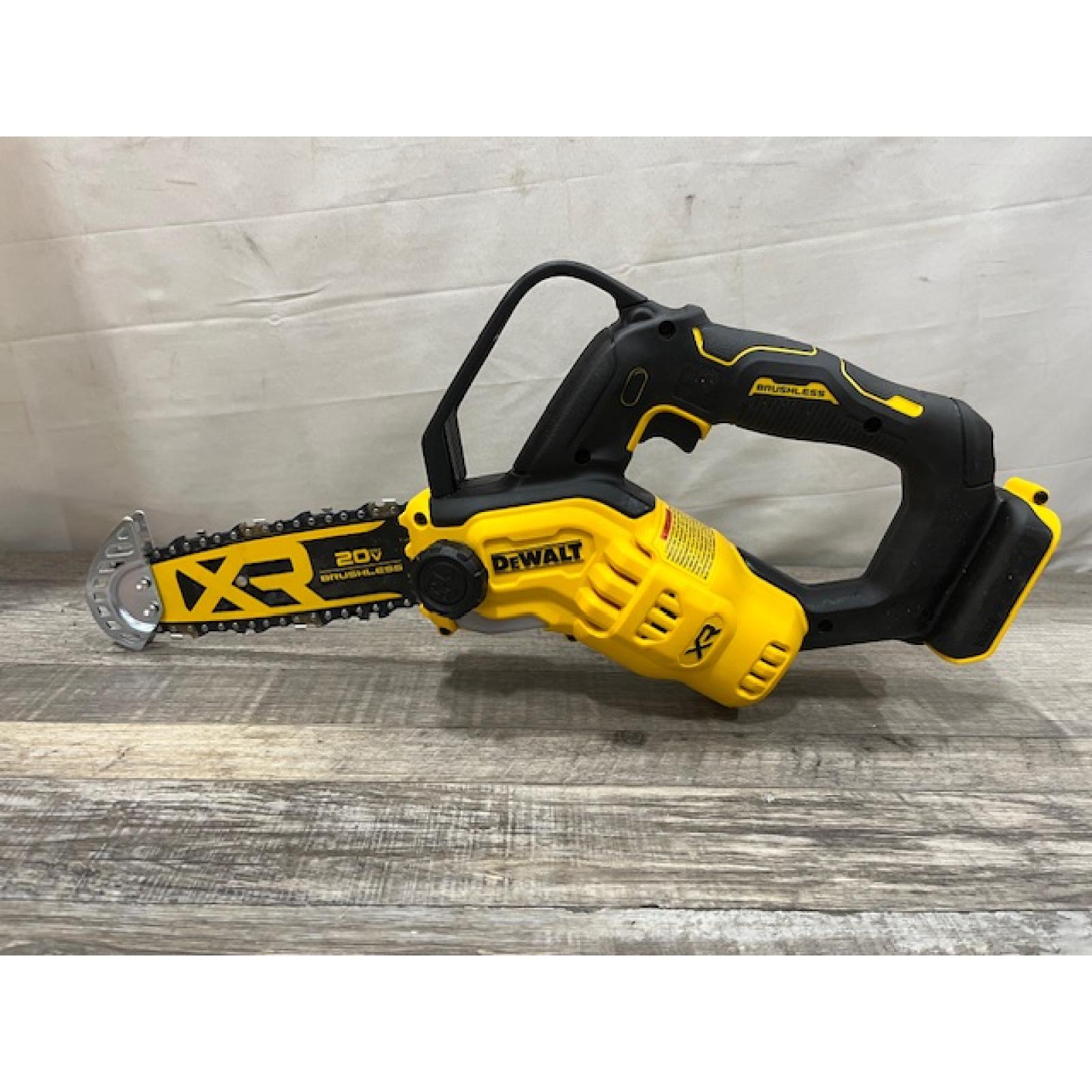 AS-IS DEWALT 20V MAX 8 in. Brushless Cordless Battery Powered Pruning Chainsaw (Tool Only)