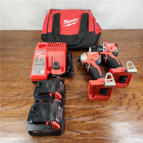 AS-IS Milwaukee M18 Lithium-Ion Compact Brushless Cordless (2-Tool) Combo Kit