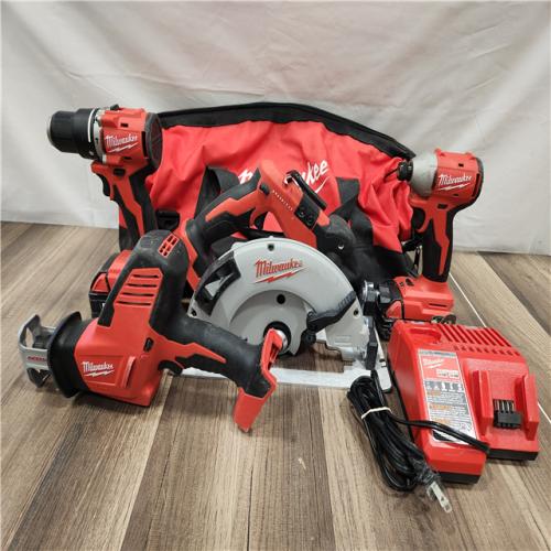 AS-IS- Milwaukee M18 4-Tool Combo Kit
