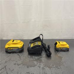AS-IS- Dewalt 20V MAX POWERSTACK Lithium-Ion Batteries and Charger Starter Kit (1.7 Ah/5 Ah) -