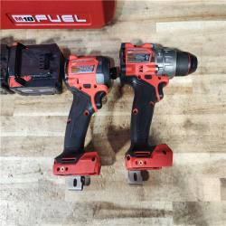 HOUSTON LOCATION - AS - IS Milwaukee FUEL 18V Lithium-Ion Brushless Cordless Hammer Drill and Impact Driver Combo Kit