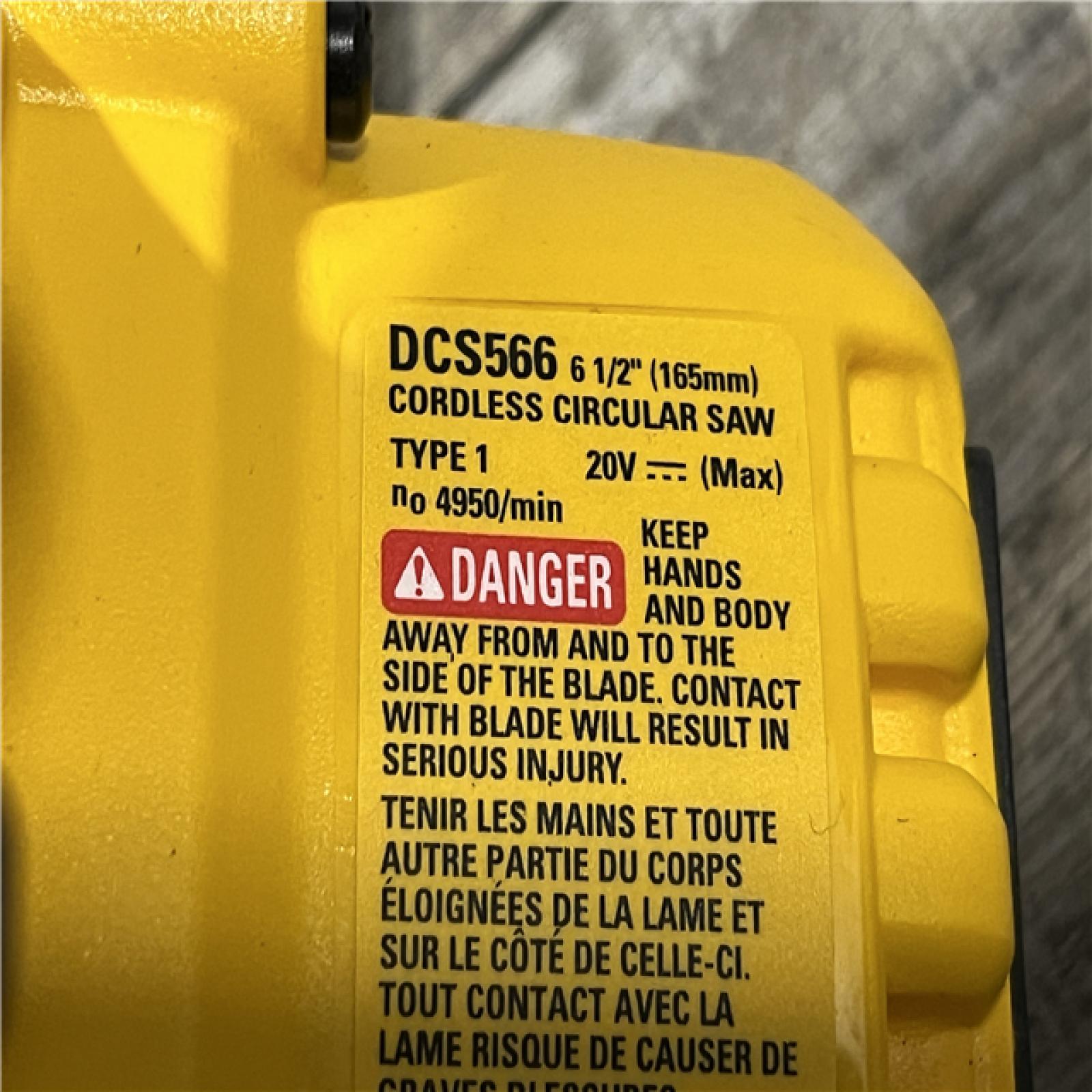 AS-IS DEWALT 20V MAX Cordless Brushless 6-1/2 in.Circular Saw (Tool Only)