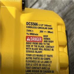 AS-IS DEWALT 20V MAX Cordless Brushless 6-1/2 in.Circular Saw (Tool Only)