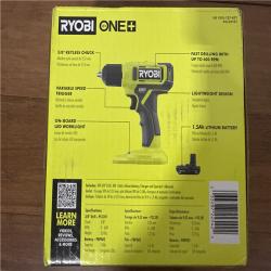 California NEW/Sealed Box Ryobi One+ 18V 3/8 Drill Kit, includes (1) Battery & Charger